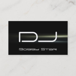 Visitkort för laser för blått för coolaDJ en