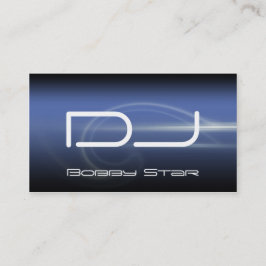 Visitkort för laser för blått för coolaDJ en