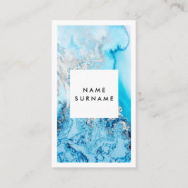 Visitkort för lodrät för konstnärAquavattenfärg