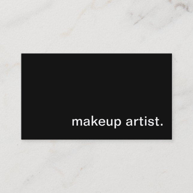 Visitkort för Makeupkonstnär (Framsida)