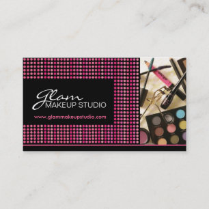 Visitkort för Makeupkonstnär Tidsbeställning Kort