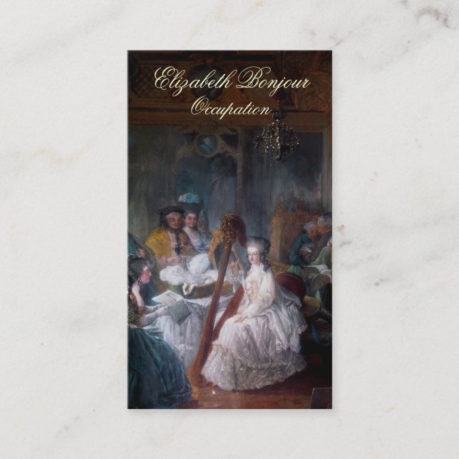 Visitkort för Marie Antoinette mode~ (Framsida)