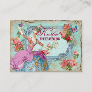 Visitkort för Marie vintagefjäril