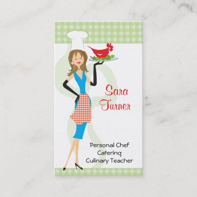Visitkort för matkockmatlagning (Framsida)