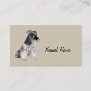 Visitkort för miniatyrSchnauzeravelsdjur