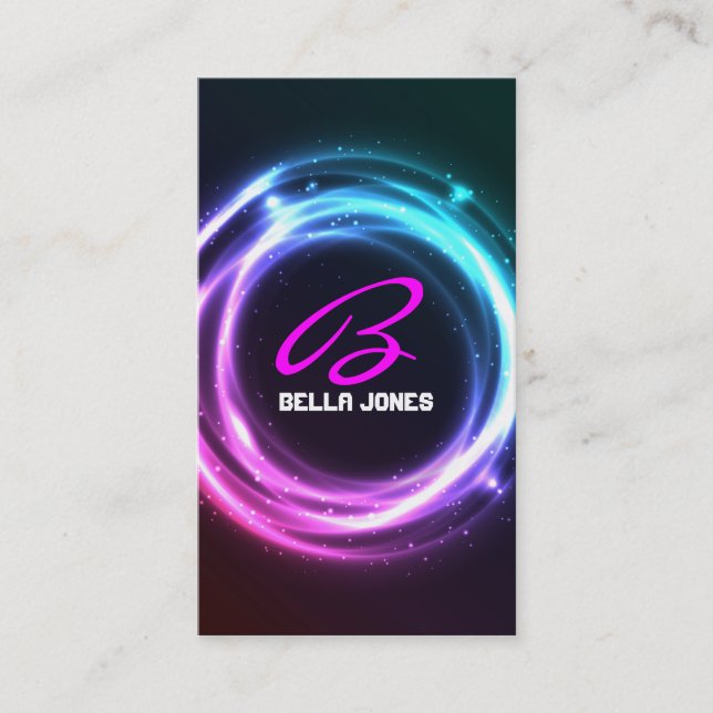 Visitkort för Monogramabstraktdesign (Framsida)