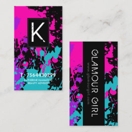 Visitkort för MonogramMakeupkonstnär