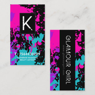 Visitkort för MonogramMakeupkonstnär