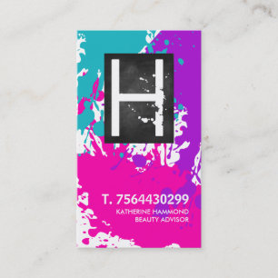 Visitkort för Monogramnageltekniker