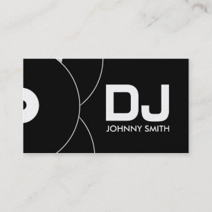 Visitkort för musik för DJ-vinylrekord