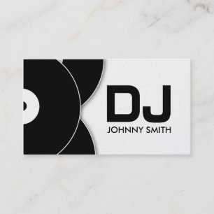 Visitkort för musik för DJ-vinylrekord
