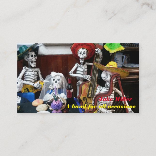 Visitkort för musikband (Framsida)