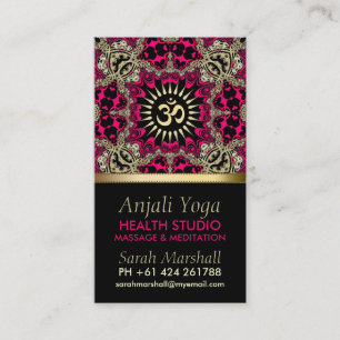 Visitkort för New Agerörelsen för Anjali Yoga