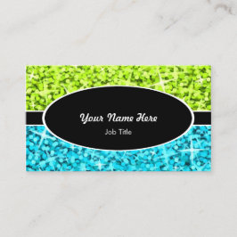 Visitkort för oval för svart för blått för