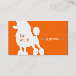Visitkort för pudelhundGroomer