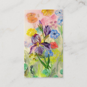 Visitkort "för purpurfärgad Iris"