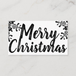 visitkort för roligt för god julsnöflinga