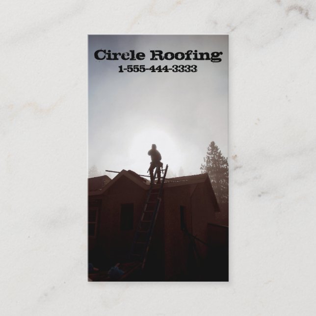 Visitkort för Roofer/konstruktion (Framsida)