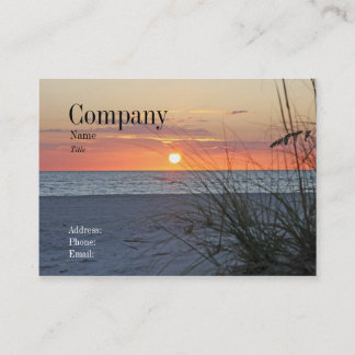 Visitkort för skattösolnedgång