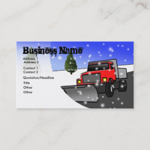 Visitkort för snöborttagning