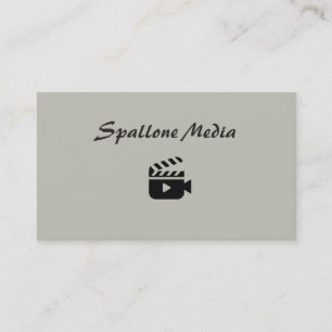 Visitkort för Spallone massmediaproduktioner