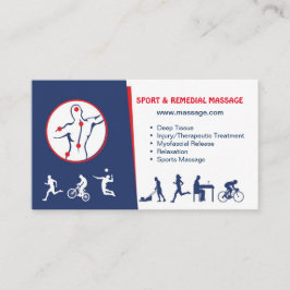 visitkort för SPORT & LÄKA MASSAGE