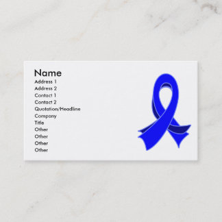 Visitkort för strumpebandsorden för koloncancer