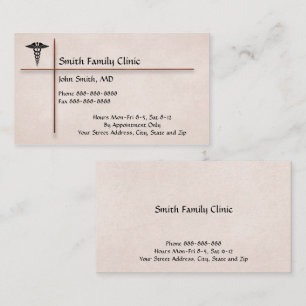 Visitkort för symbol för doktorläkare medicinsk