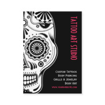 Visitkort för tatueringkonststudio