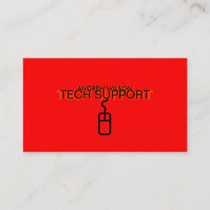 Visitkort för Techservice (den röda versionen)