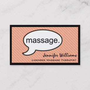 Visitkort för terapeut för tankemolnmassage