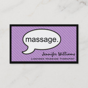 Visitkort för terapeut för tankemolnmassage