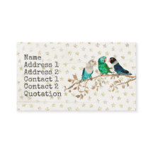 Visitkort för TRE LITE FÅGLAR