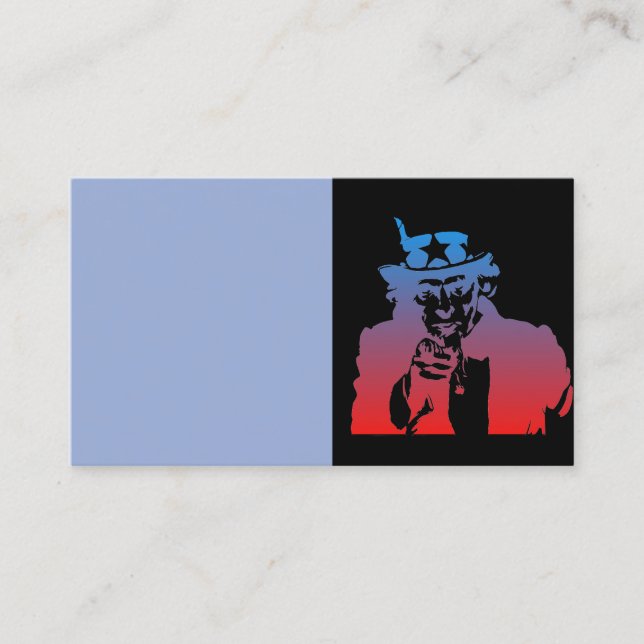 Visitkort för Uncle Sam (Framsida)