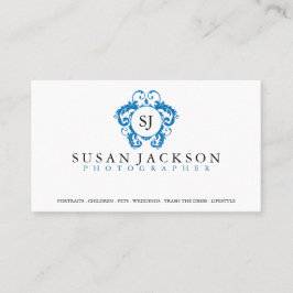 Visitkort för vapensköldlogotypfotografer