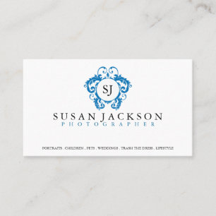 Visitkort för vapensköldlogotypfotografer