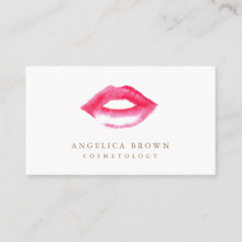 Visitkort för vattenfärgläppstiftCosmetology