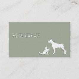 Visitkort för veterinär- katt- och hundı