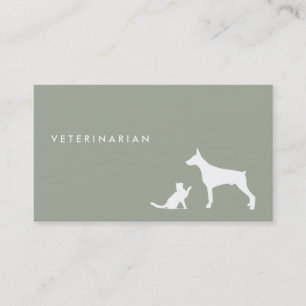 Visitkort för veterinär- katt- och hundı