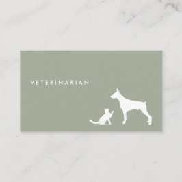 Visitkort för veterinär- katt- och hundı