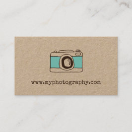 Visitkort för vintagekamerafotografi
