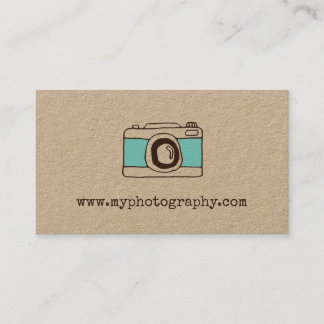 Visitkort för vintagekamerafotografi