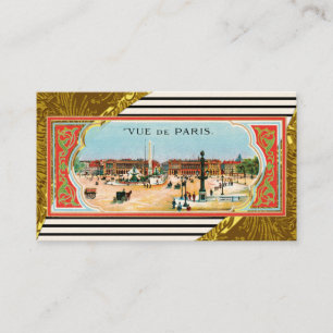 Visitkort för vintageParis affisch