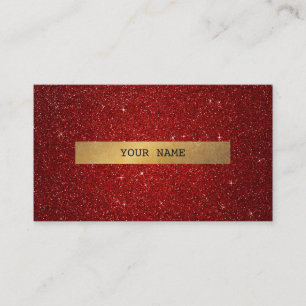 Visitkort för Vip Minimalistic för guld- glitter