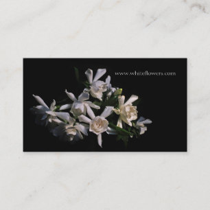Visitkort för vitGardeniasblommigt
