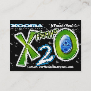 Visitkort för Xooma X2O A rostat bröd 2Health