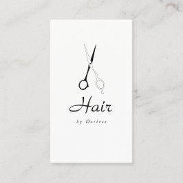 Visitkort - förenklad sax för hårstylist