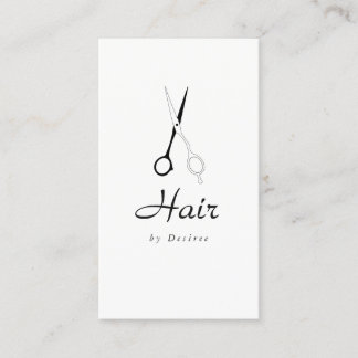 Visitkort - förenklad sax för hårstylist