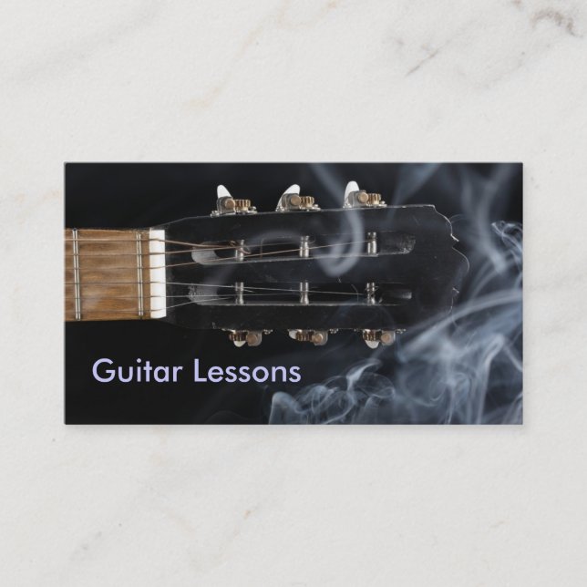 Visitkort: Gitarrkurser Visitkort (Framsida)