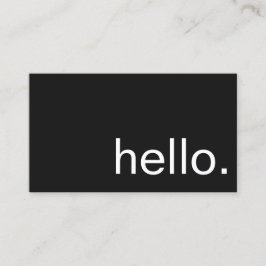 Visitkort - hello.